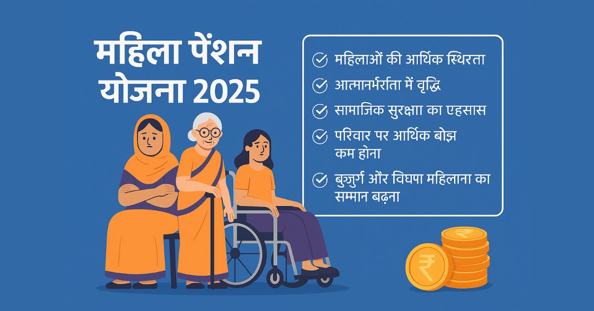 Mahila Pension Yojana 2025: विधवा, वृद्धा और असहाय महिलाओं के लिए राहत की खबर