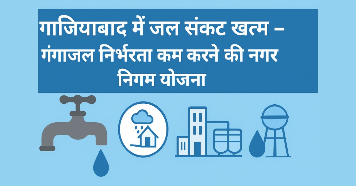 गाजियाबाद में जल संकट खत्म – गंगाजल निर्भरता कम करने की नगर निगम योजना